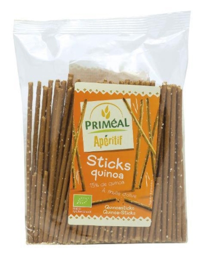 Foto van Primeal aperitive quinoa sticks 100g via drogist