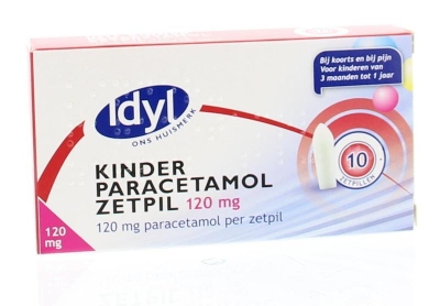 Idyl pijnstillers paracetamol zetpil 120mg 10zp  drogist
