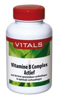Foto van Vitals vitamine b complex actief 100cap via drogist