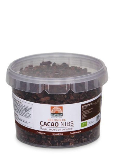 Foto van Mattisson bio cacao nibs raw 150g via drogist