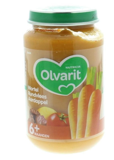 Olvarit 6m04 wortel rundvlees aardappel 6 x 6 x 200g  drogist