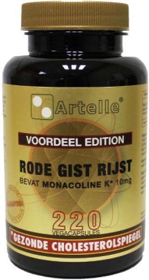 Foto van Artelle rode rijst monacoline k 10 mg 220vc via drogist