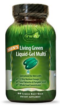 Irwin naturals living green liquid gel multi for men 90sft  drogist