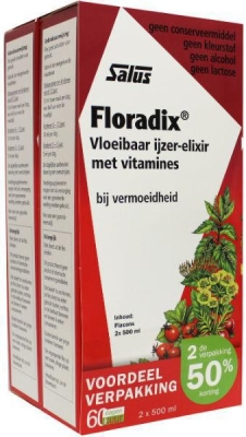 Foto van Salus floradix vita kruidenelixer 2x500ml via drogist