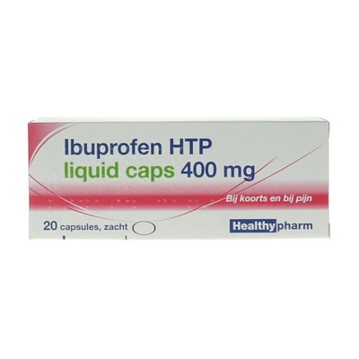 Foto van Healthypharm ibuprofen 400mg 20cap via drogist