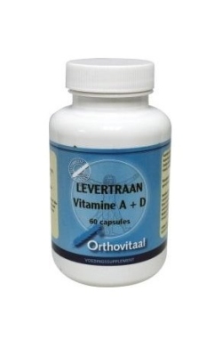 Foto van Orthovitaal levertraan vitamine a & d 60cap via drogist