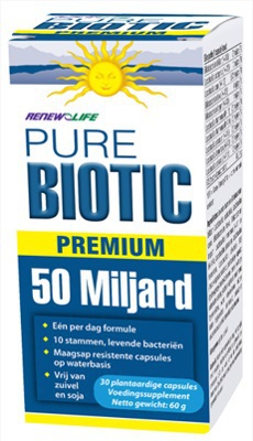 Foto van Renewlife pure biotics 50 miljard 30cp via drogist