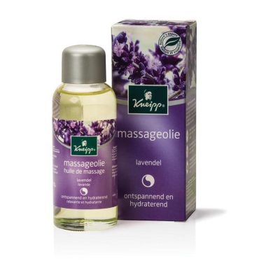 Foto van Kneipp massage olie lavendel mini 20ml via drogist