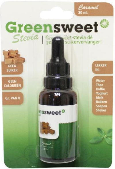 Greensweet vloeibaar caramel 30ml  drogist
