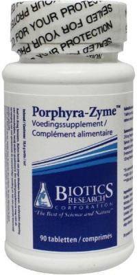 Foto van Biotics porphyra/porfyra zyme 90tab via drogist