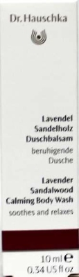 Foto van Hauschka douchecreme lavendel sandelhout 10ml via drogist