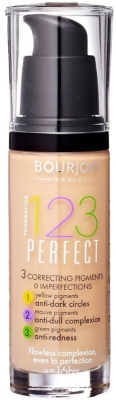 Foto van Bourjois bourjois paris 123 perfect foundation 55 dark beige 30ml via drogist