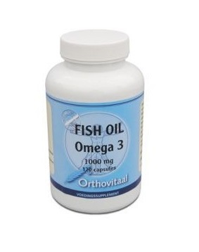 Foto van Orthovitaal omega 3 visolie 1000mg 120cap via drogist