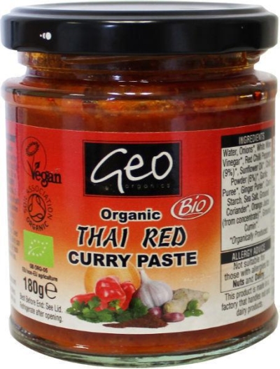 Geo organics curry paste thai red 180g  drogist