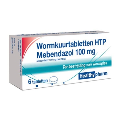 Foto van Healthypharm mebendazol/wormkuur 6tab via drogist