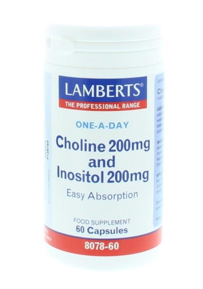 Foto van Lamberts choline inositol 60vcap via drogist