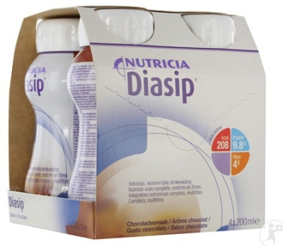 Nutricia diasip chocolade 6 x 6 x 4x200  drogist