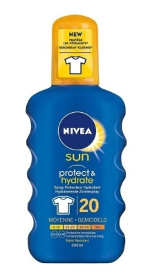 Foto van Nivea sun protect & hydrate zonnespray spf20 200ml via drogist