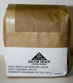 Foto van Jacob hooy basilicum gemalen 250g via drogist
