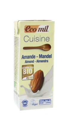 Ecomil cuisine amandel 24 x 200ml  drogist