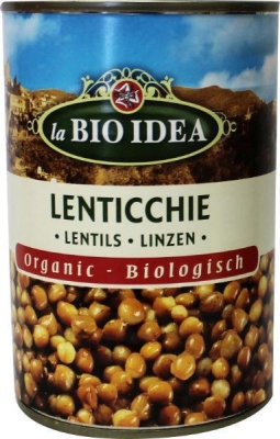 Foto van Bioidea linzen (lenticchiel) 6 x 400g via drogist