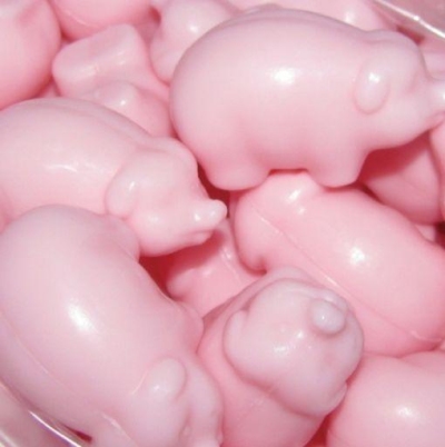 Foto van Herbapharm soap varken roze 25 gram 1st via drogist