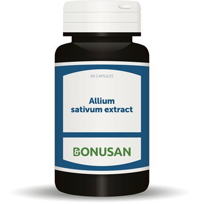 Foto van Bonusan allium sativum extract 60cap via drogist