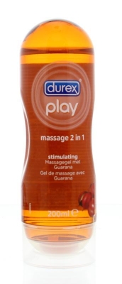Foto van Durex massagegel play 2 in 1 stimulating 200ml via drogist