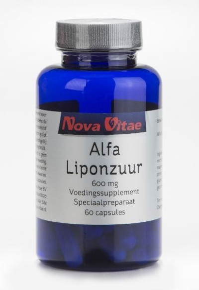 Nova vitae alfa liponzuur 600 mg 60ca  drogist