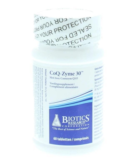 Foto van Biotics coq zyme 30 30mg 60tab via drogist