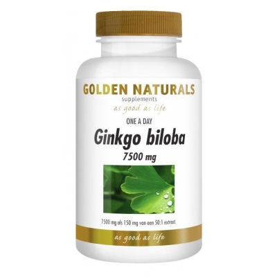 Golden naturals geheugen ginkgo/lecithine 180cap  drogist