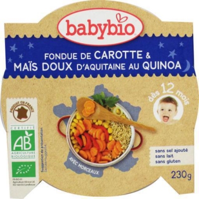 Foto van Babybio mon petit plat quinoa groenten 230g via drogist