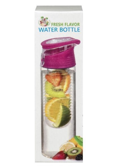 Foto van Fresh flavor water bottle roze 700ml via drogist