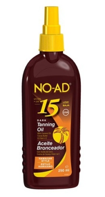 No-ad hawaiian tanning oil spray spf15 250ml  drogist