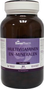 Foto van Sanopharm multivitaminen/mineralen euro 90tab via drogist