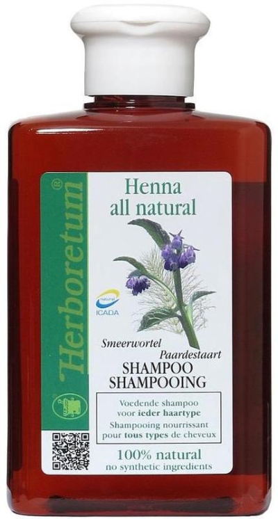Foto van Herboretum henna all natural shampoo voedend 300ml via drogist