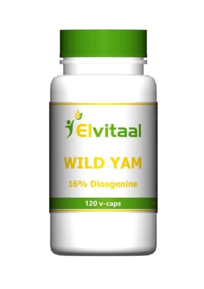 Foto van Elvitaal wild yam 100mg 16% diosgenine 120cap via drogist