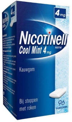 Nicotinell nicotine kauwgom cool mint 4mg 96st  drogist