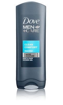 Foto van Dove shower men+care clean comfort 250ml via drogist