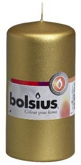 Foto van Bolsius stompkaars goud 10 x 1 stuk via drogist