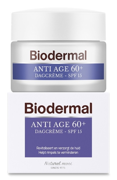 Foto van Biodermal dagcreme anti age 60+ 50ml via drogist