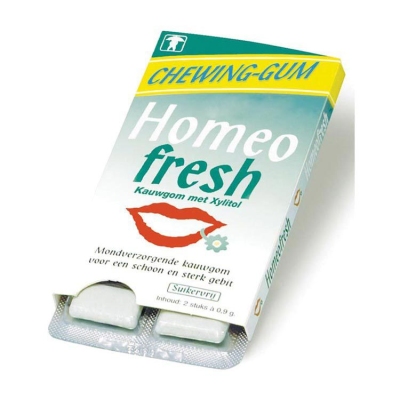 Foto van Homeofresh chewing gum 10 x 12tab via drogist