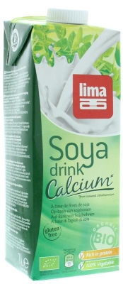 Foto van Lima soya drink calcium 1000ml via drogist