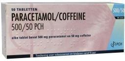Foto van Drogist.nl paracetamol coffeine 500/50 50tab via drogist