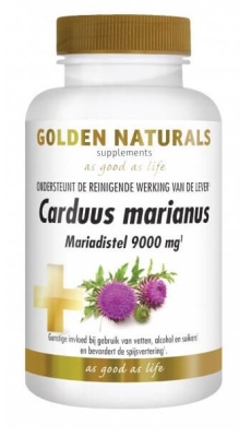 Foto van Golden naturals carduus marianus 60tb via drogist
