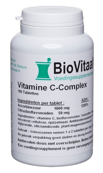 Foto van Biovitaal vit c complex 100tb via drogist