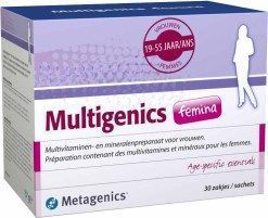 Foto van Metagenics multigenics femina 30sach via drogist