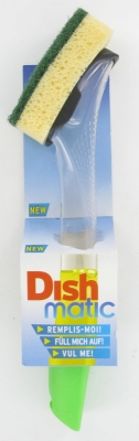 Dishmatic dishmatic schuurspons + dispenser 1 stuk  drogist