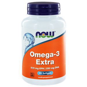 Foto van Now omega 3 extra 90sft via drogist