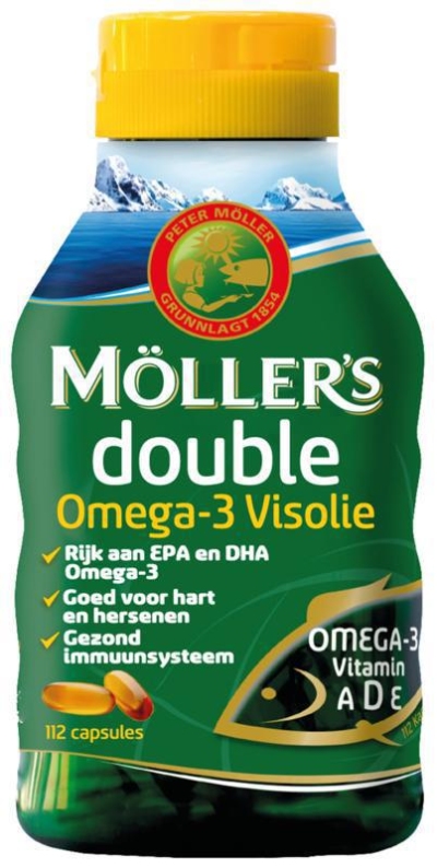 Mollers double visolie 112cap  drogist